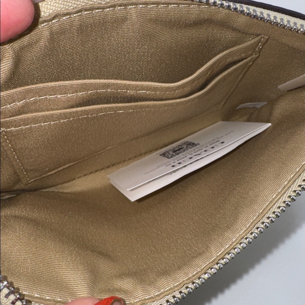 Coach Corner Zip Wristlet with Lemon Print - Picture 5 of 5